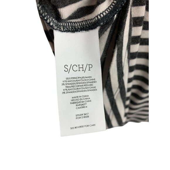 Cabi Black & White Striped Sleeveless Top S - Picture 6 of 6